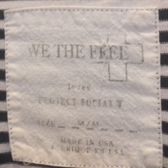 Gently used black/white striped shirt - Picture 3 of 3